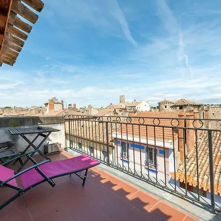 Wine Loft, Terrasse Et Vue Extraordinaire Sur La Cite Medievale Apartment