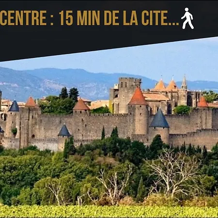 Wine Loft, Terrasse Et Vue Extraordinaire Sur La Cite Medievale Carcassonne